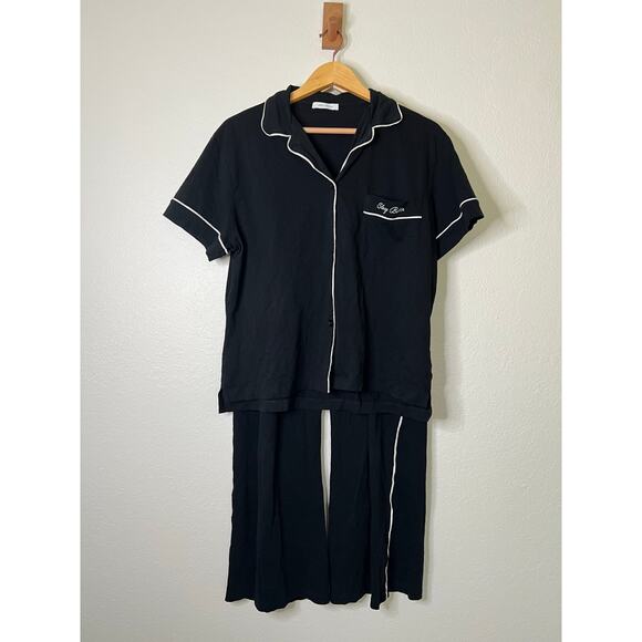 Ninety Percent Black PJ Set Size Small - Picture 1 of 7